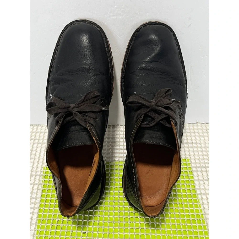 John Varvatos Star USA Men's Sz 11.5 Black Leather Chukka Boots F504B1B62204